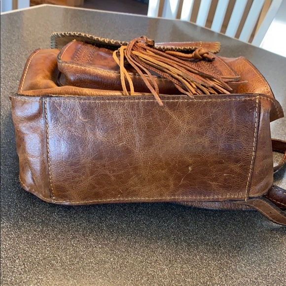 Patricia Nash Cognac Large Leather Backpack - Picture 3 of 8